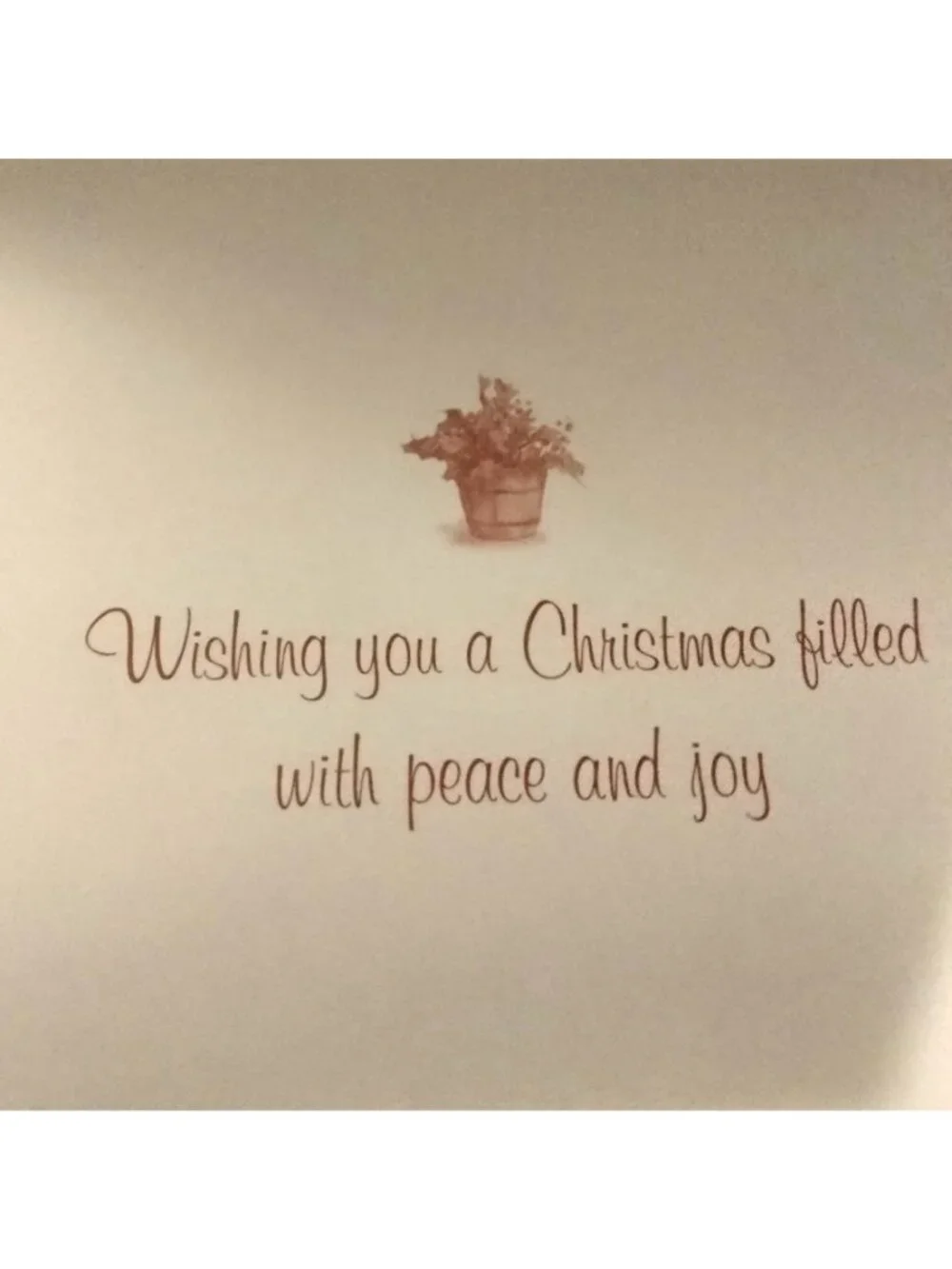 Vintage Merry Christmas Card Santa Filling Stockings  Wishing Peace Joy